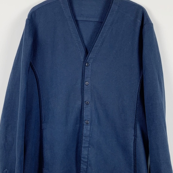 Hannes Roether Navy Cardigan sz XXL - Picture 4 of 9